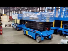 Single Person Scissor Lift Platform , Self - Propelled Electric Scissor Elevator