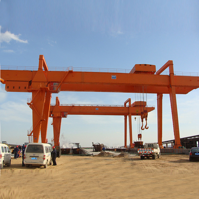 Çifte Girder Elektrik Gantry Kiremit Endüstriyel Kullanım Kutusu Tip 10 Ton 40m