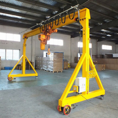 Küçük Elektrikli Taşınabilir Portal Vinç Mobil Kaldırma Ekipmanları