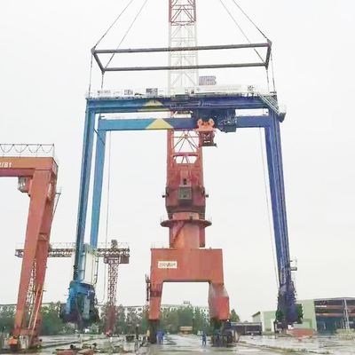 22m RTG Model Konteyner Vinç 500t Elektrik Güç Kaynağı Çift Kirişli