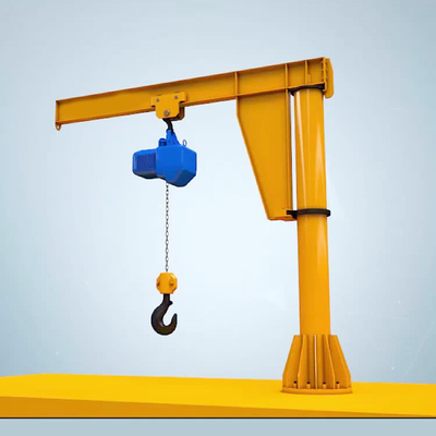 A3 Zemin Montajlı Jib vinci 360 derece Genel Atölyesi Kullanımı 5 Ton
