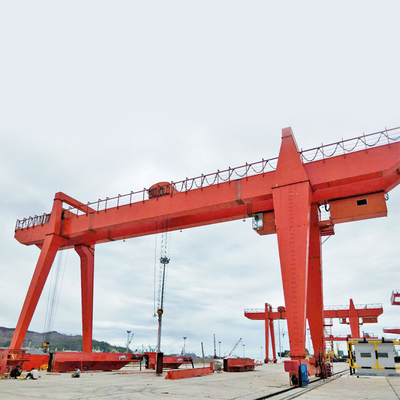 550KN Çifte Girder Gantry Crane Top Running Box Frame Trolley ile