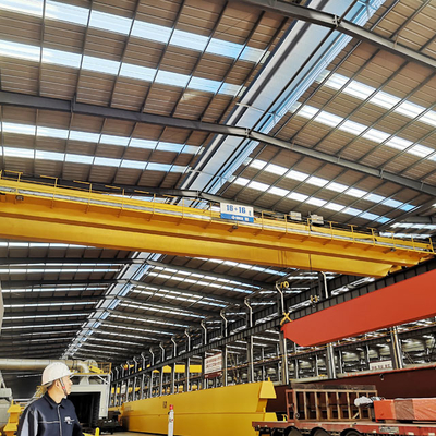 Endüstriyel Uygulama için 7.5 ~ 31m Çift Kirişli Gezer Vinç