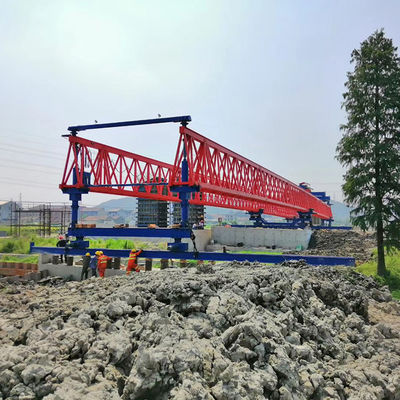 Köprü Girder Launcher Crane Profesyonel Çelik Malzeme PLC 5m/Min